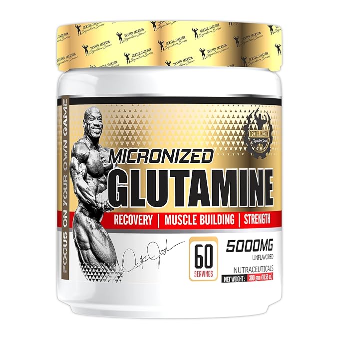 Dexter Jackson Glutamine 5000Mg | Muscle Building | 60 Servings, 300grm